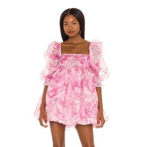 Lace Puff Dress Selkie Color: Babydoll Tolie Size XS (4)